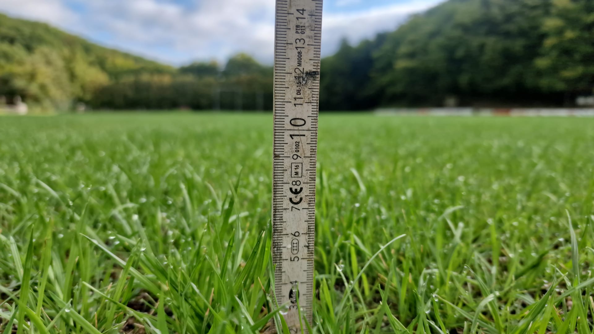 Sportplatz mit Kunststoffrasen